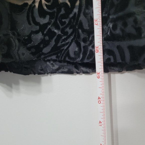 4 Muse Black Velvet Cut Out Dress Lined NWT - Picture 11 of 12